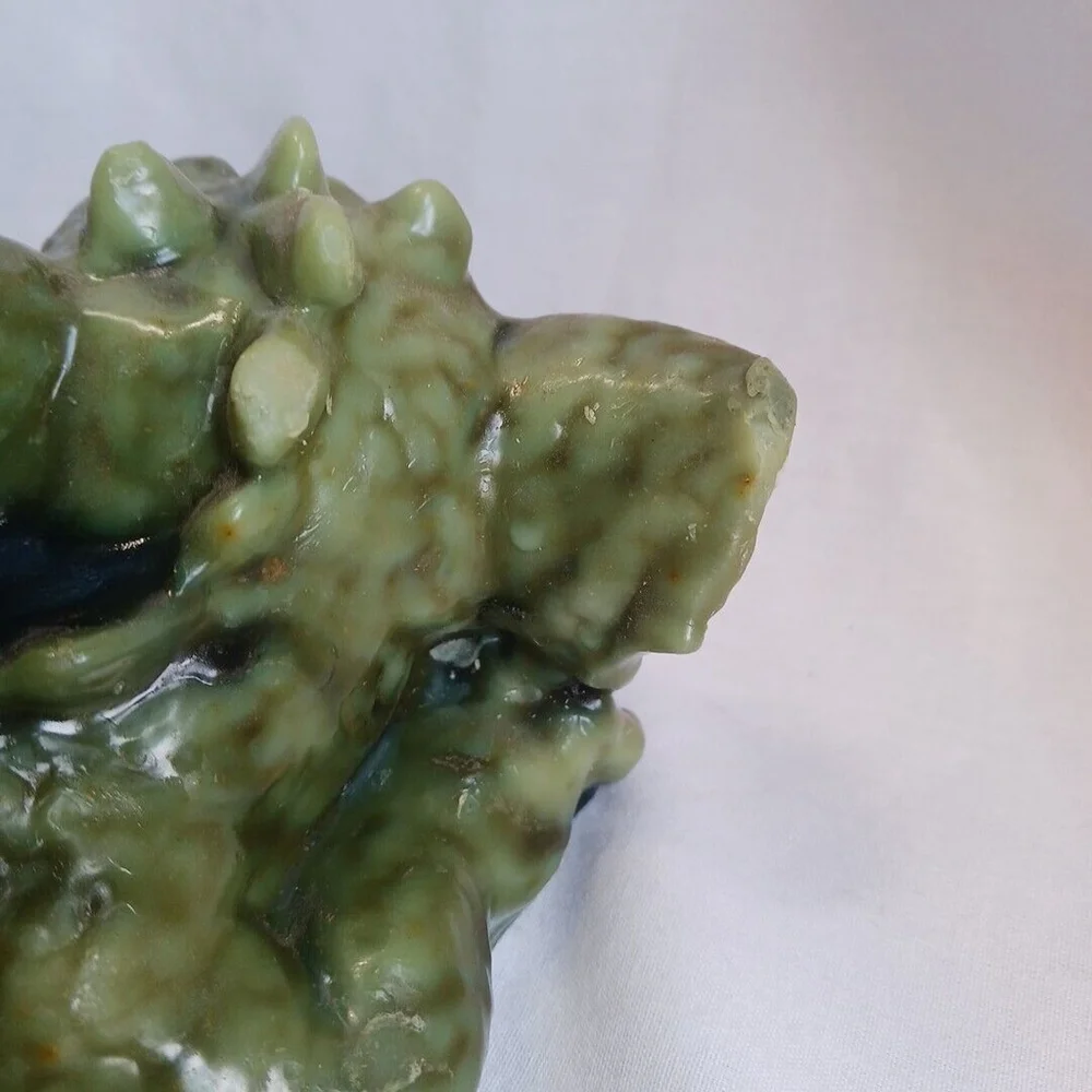 Vintage Green Dragon Candle Wax Sleeping Puff